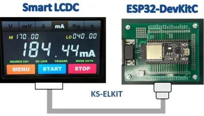 ESP32のボードとの接続例